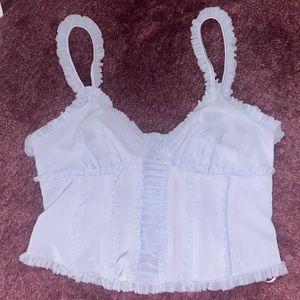 Urban Outfitters Blue Corset Tank